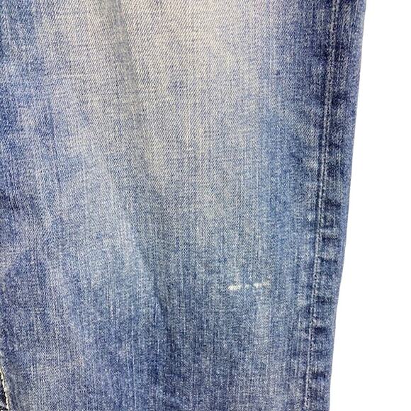 Classic Fit Vigoss Boot Cut Distress Jeans w Rhinestone Thick Embellish pockets - Picture 13 of 16